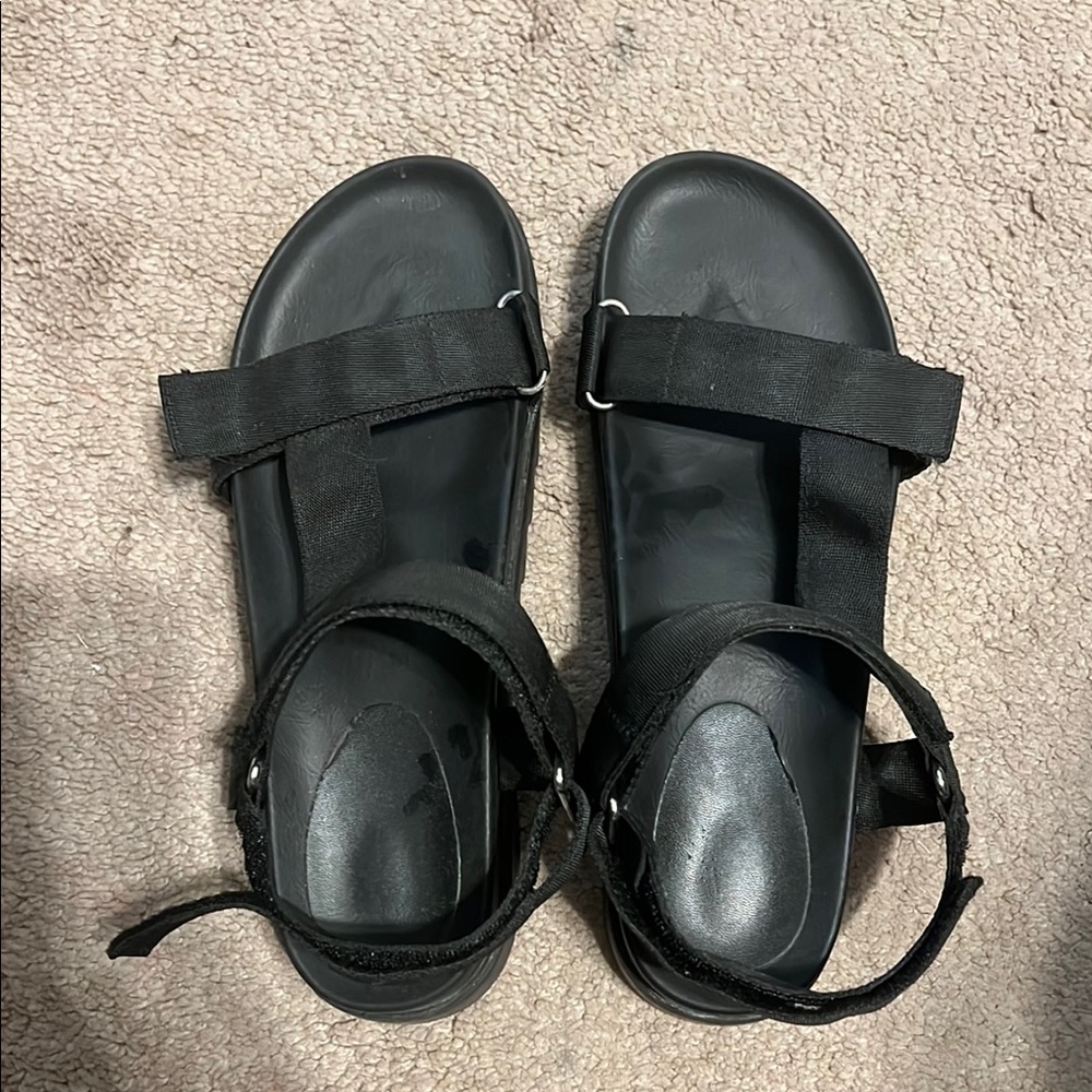 Black Strappy Sandals